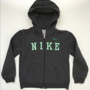 Nike Gray Hoodie, Size 7, Full Zip